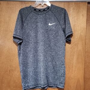 Nike Men's Heather Gray Athletic Dri-Fit Shirt, Large